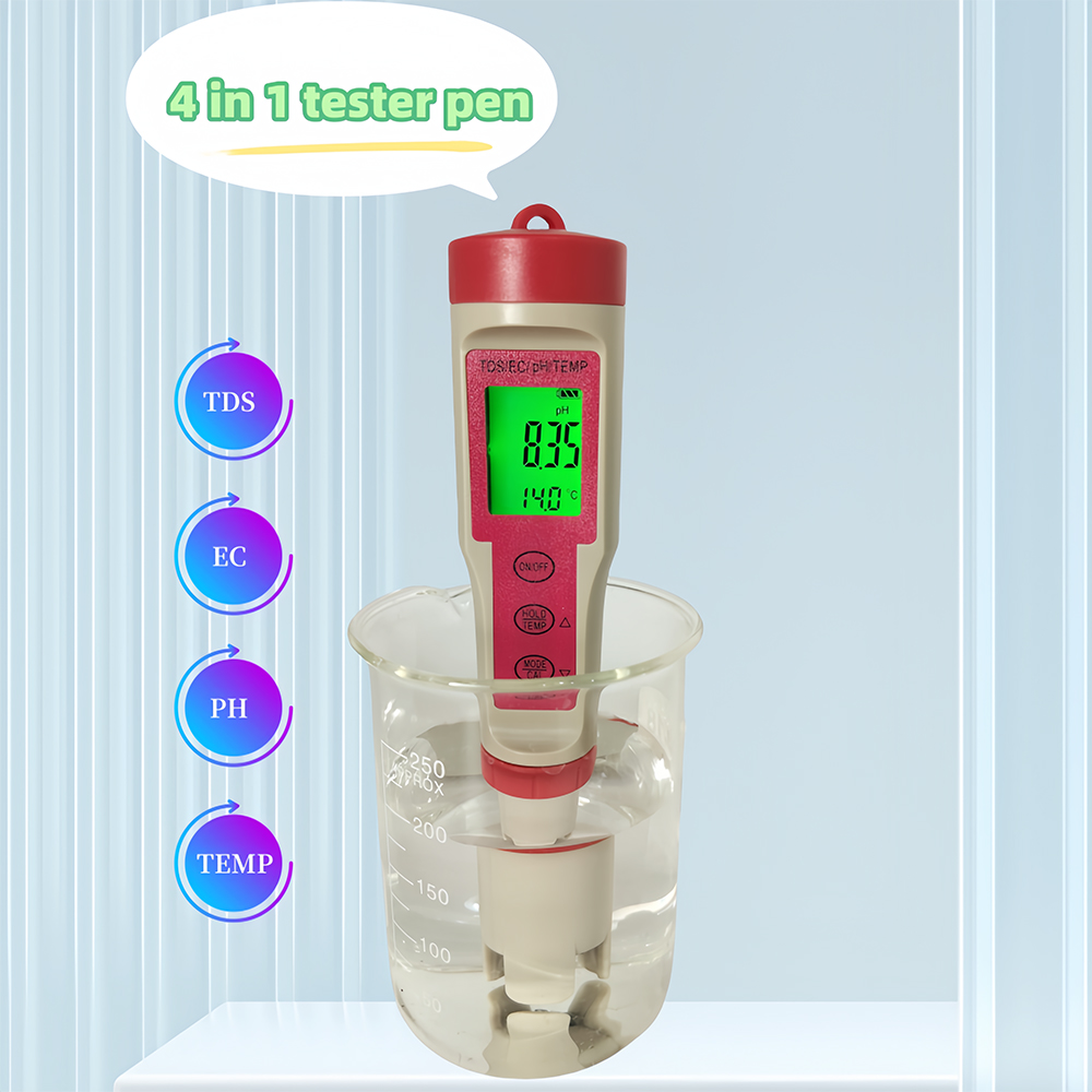 Ph Meter Digital Water Tester - Medidor de pH 4 en 1