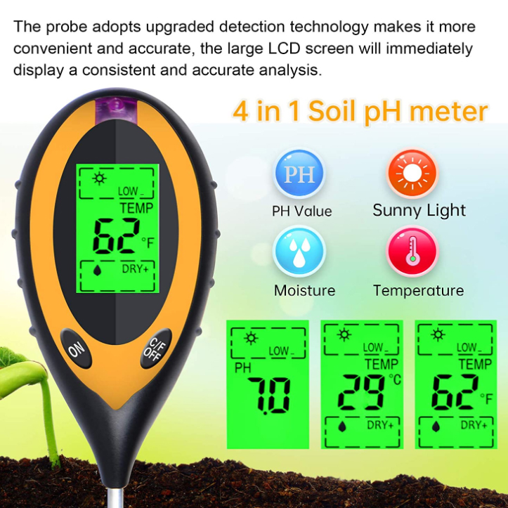 Medidor de pH 4 en 1, Medidor  - Ph Meter Digital Water Tester reseña y precio
