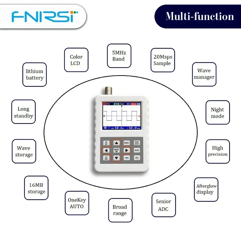 1 unidad de osciloscopio digit - Fnirsi Digital Oscilloscope Handheld reseña y precio
