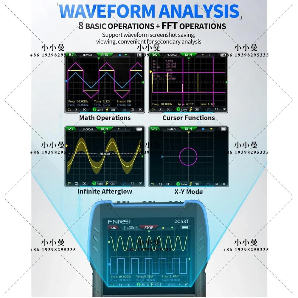 Osciloscopio portátil FNIRSI 2 - Fnirsi Digital Oscilloscope Handheld reseña y precio