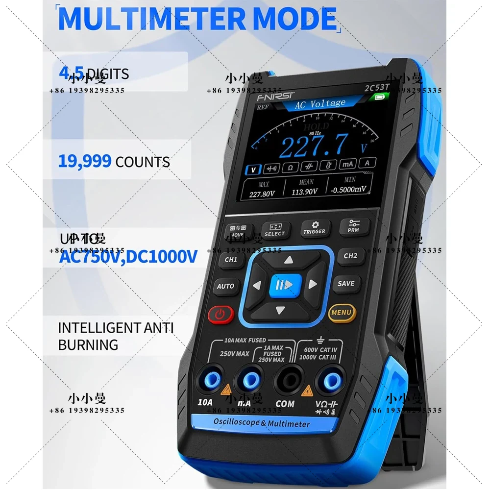 Osciloscopio portátil FNIRSI 2 - Fnirsi Digital Oscilloscope Handheld reseña y precio