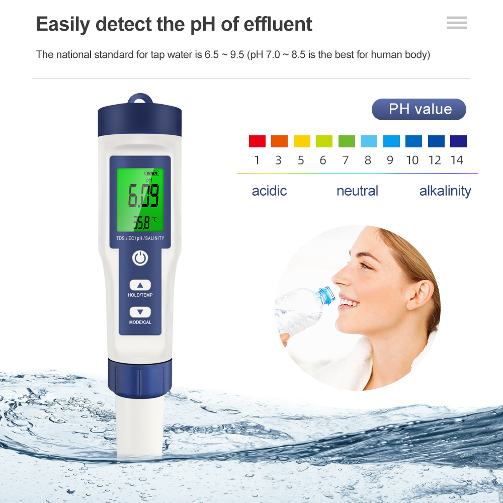Probador profesional de calida - Ph Meter Digital Water Tester reseña y precio