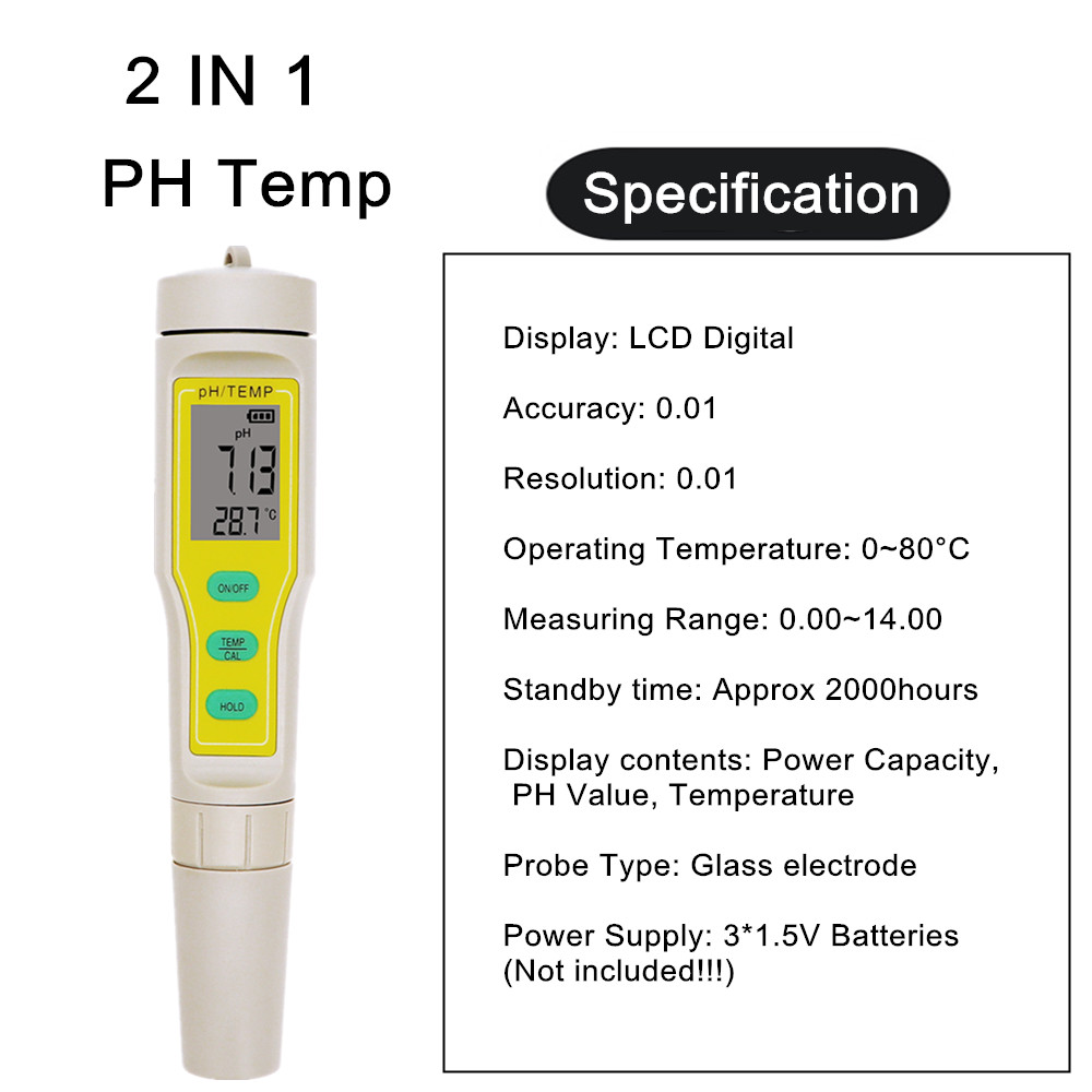 Medidor de temperatura profesi - Ph Meter Digital Water Tester reseña y precio